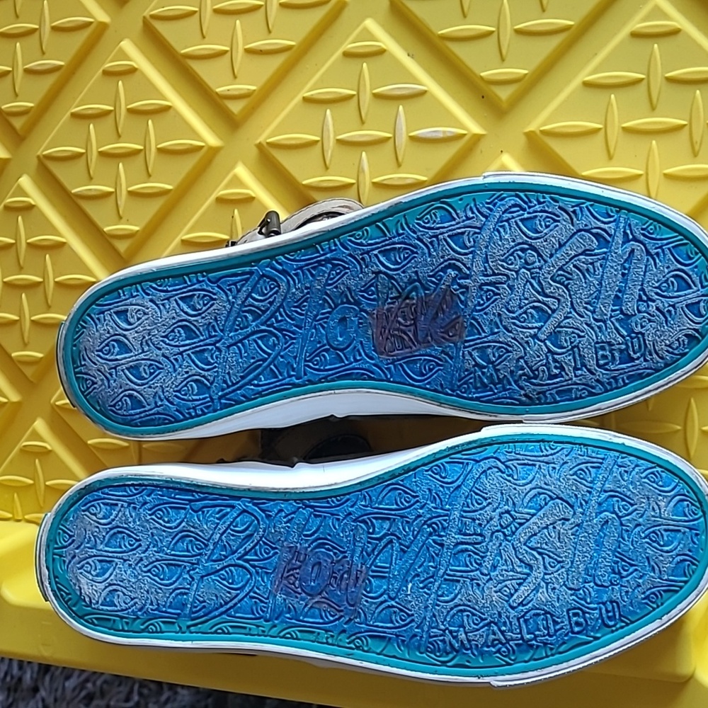 Blowfish Malibu Womens Flat Round Toe Fabric Shoes ,Zipper Ankle Shoes. Used S/8 - Picture 3 of 8